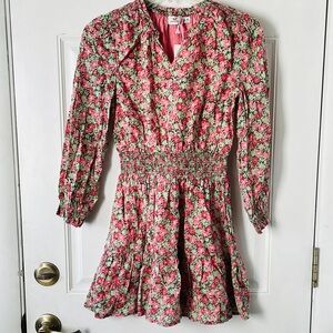 Vineyard Vines Girls Printed Smocked-Waist Dress, Medium 10-12